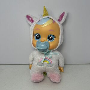 Cry Babies‎ Doll Dreamy the Unicorn Hooded Outfit Pacifier Cries 12"